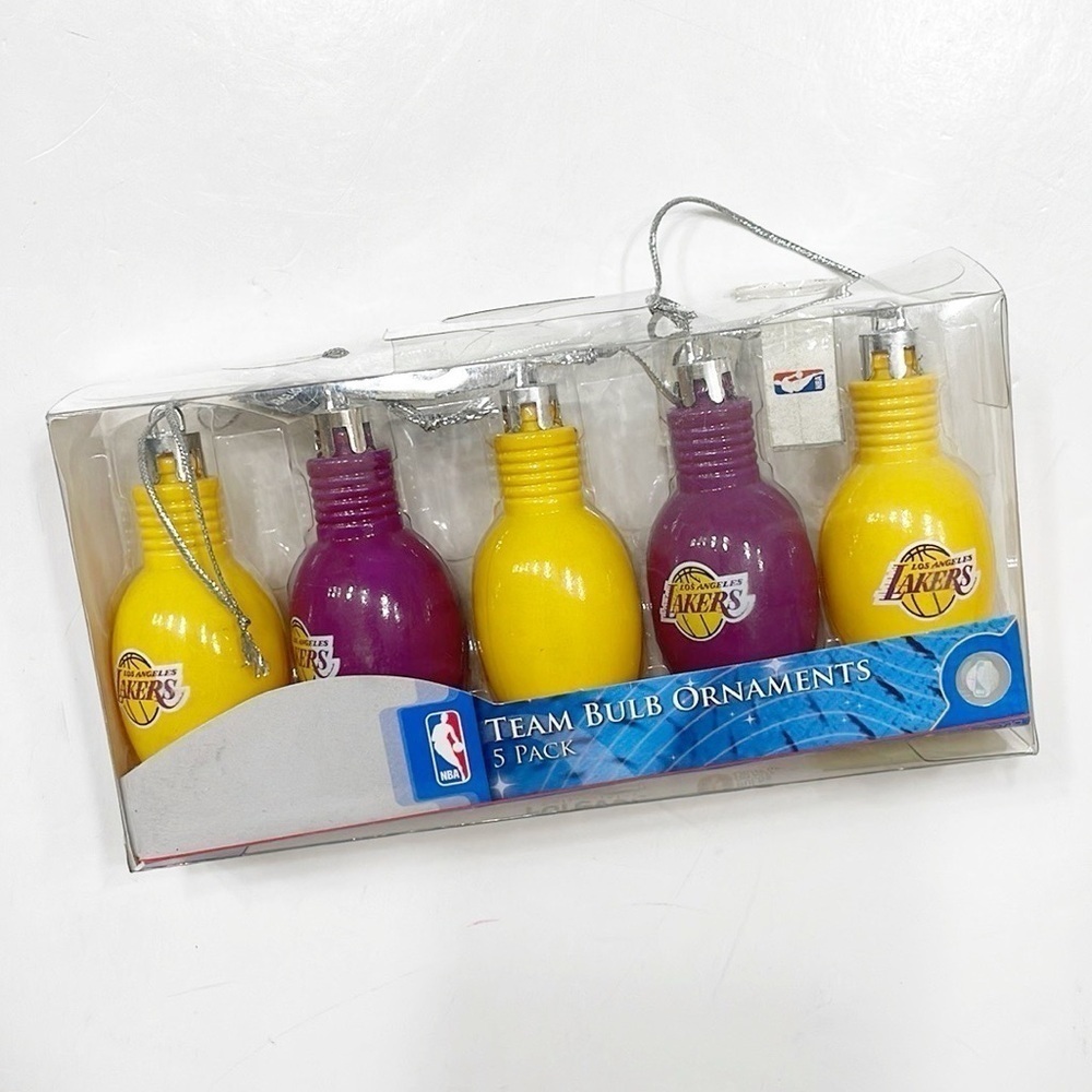NBA Los Angeles Lakers team bulb ornaments
